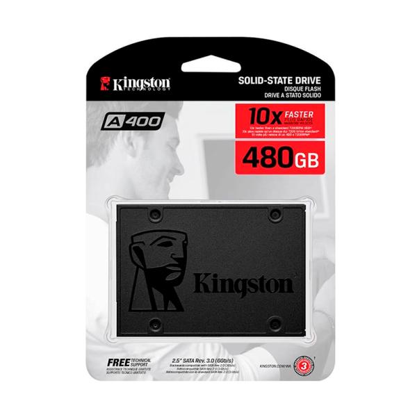 HD INTERNO SOLIDO 480GB KINGSTON A400 2.5 PULG SATA III 500MB/S / 450MB/S SA400S37/480G SA400S37/480G GRIS