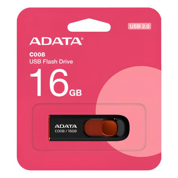 MEMORIA USB 16GB ADATA AC00 USB-A 2.0 AC008-16G-RKD