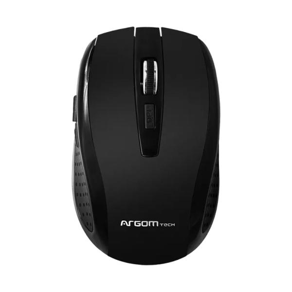 MOUSE ARGOM INALAMBRICO CON RECEPTOR ARG-MS-0032B Negro