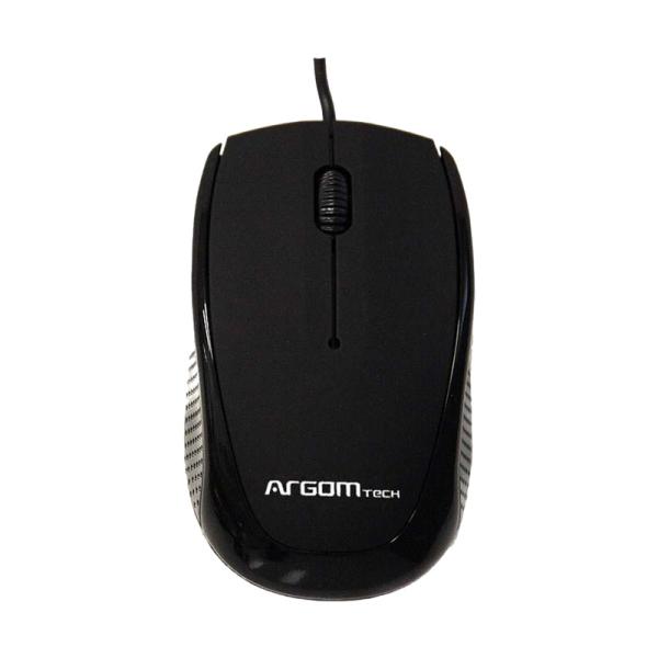 MOUSE ARGOM OPTICO ALAMBRICO ARG-MS-0014B NEGRO