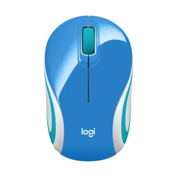 MOUSE LOGITECH MINI M187 INAL&Aacute;MBRICO ULTRAPORT&Aacute;TIL 2.4 GHZ 1000 DPI 910-005360 AZUL
