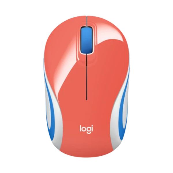 MOUSE LOGITECH MINI M187 INAL&Aacute;MBRICO ULTRAPORT&Aacute;TIL 2.4 GHZ 1000 DPI 910-005362 CORAL