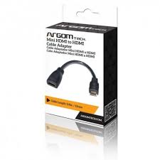 CABLE ARGOM MINI HDMI M TO HDMI F ARG-CB-0052