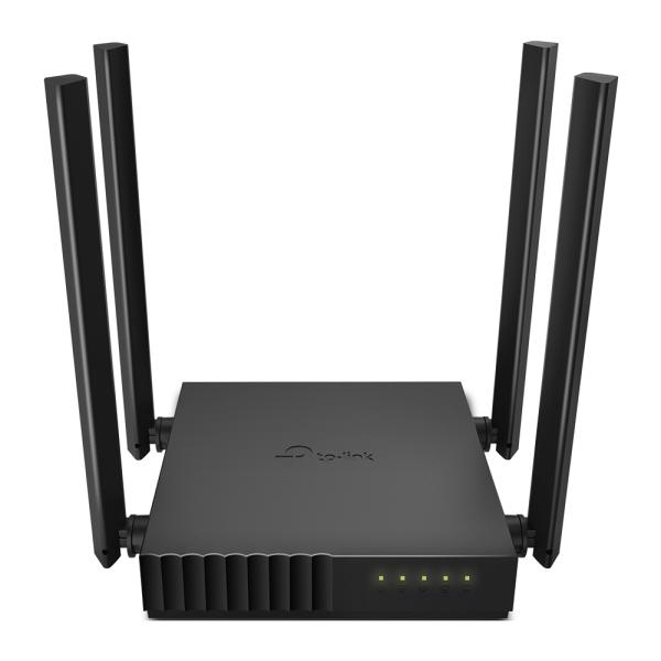ROUTER TP LINK ARCHER C50 2.4 GHZ 5 GHZ AC1200 MU MIMO PUERTO WAN NEGRO