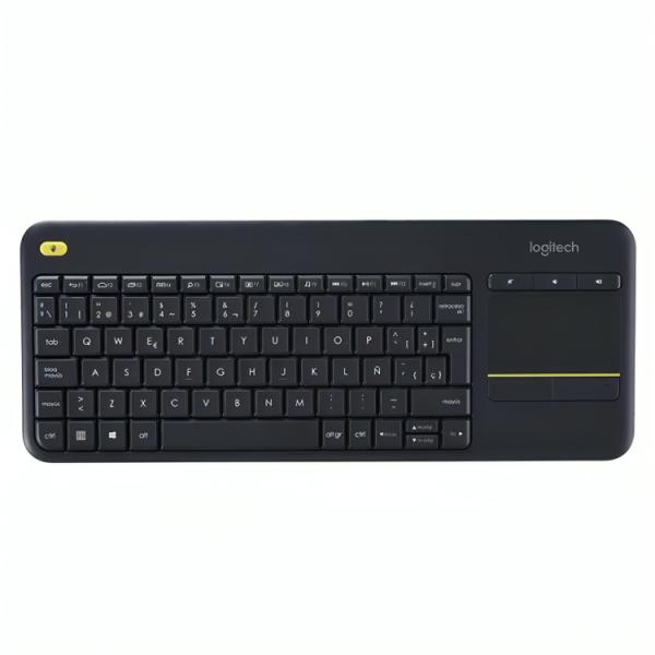 TECLADO LOGITECH K400 PLUS MEMBRANA INALÁMBRICO BLUETOOTH ESPAÑOL CON TOUCHPAD INTEGRADO 920-007123 NEGRO
