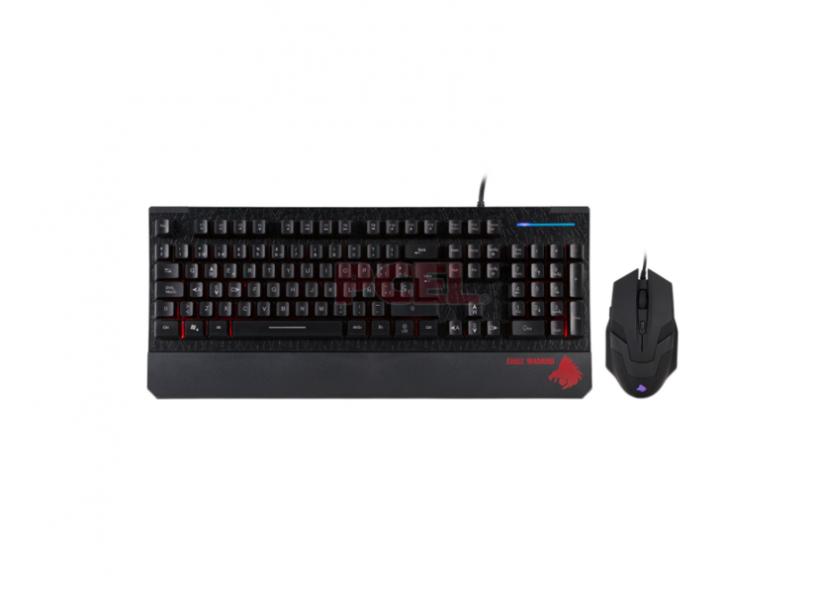 KIT GAMING  EAGLE WARRIOR G75 WILD BEAST TECLADO MEMBRANA Y MOUSE LED