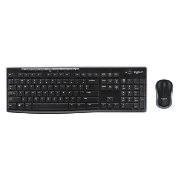TECLADO Y MOUSE LOGITECH MK270 INALÁMBRICO CON RECEPTOR ESPAÑOL 920-004432 NEGRO