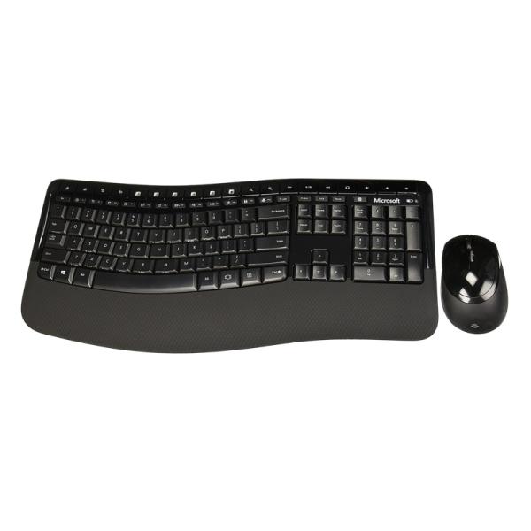 TECLADO Y MOUSE MICROSOFT COMFORT DESKTOP  INAL&Aacute;MBRICO 2.4 GHZ5050 AES ESPA&Ntilde;OL PP4-00004 NEGRO