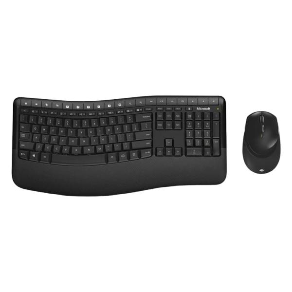 TECLADO Y MOUSE MICROSOFT COMFORT DESKTOP 5050 INAL&Aacute;MBRICO 2.4 GHZ PP4-00001 NEGRO