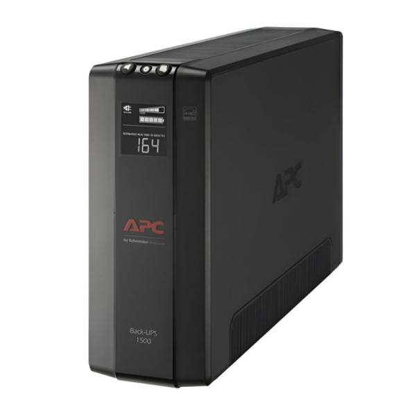 UPS APC BX1500M-LM60 1500VA 900W UPS LINEA INTERACTIVA 120VAC AVR 10 TOMAS LCD NEGRO