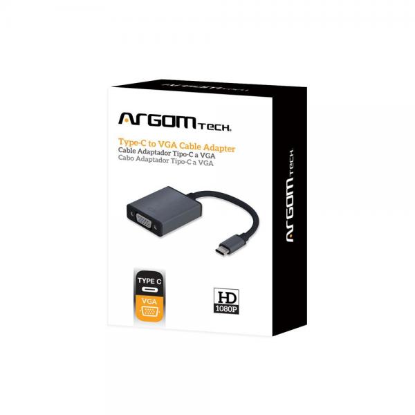 ADAPTADOR ARGOM TYPE-C A VGA 6 ARG-CB-0043