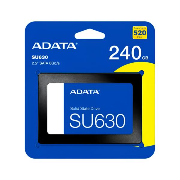 HD INTERNO SOLIDO 240GB ADATA SU630 2.5" SATA III 520MB/S / 450MB/S ASU630SS-240GQ-R