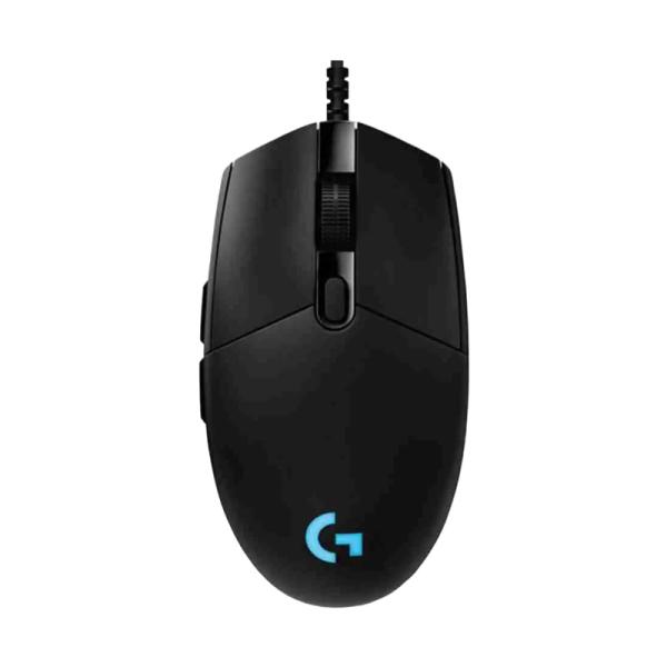 MOUSE GAMING LOGITECH PRO HERO ALÁMBRICO USB 25600 DPI 910-005439 NEGRO