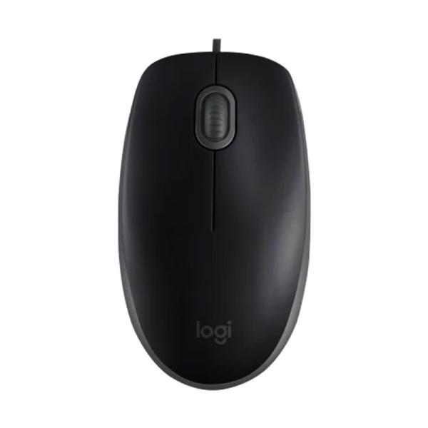 MOUSE LOGITECH M110 SILENT AL&Aacute;MBRICO USB-A 1000 DPI 910-005493 NEGRO