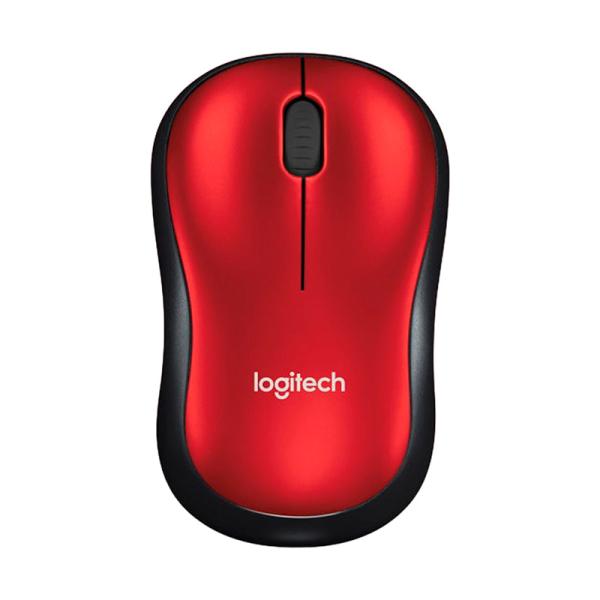 MOUSE LOGITECH M185 INALÁMBRICO 2.4 GHZ 1000 DPI 910-003635 ROJO