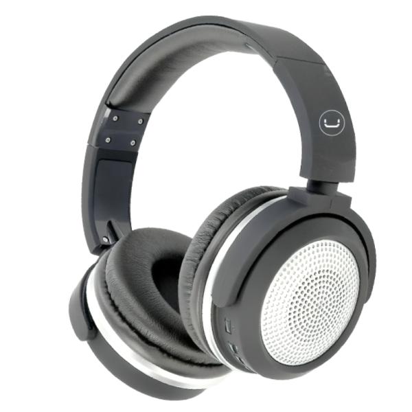 HEADSET UNNO TEKNO FUSION BT INAL&Aacute;MBRICO BLUETOOTH 5.0 CON MICROFONO HS7412SV NEGRO / BLANCO