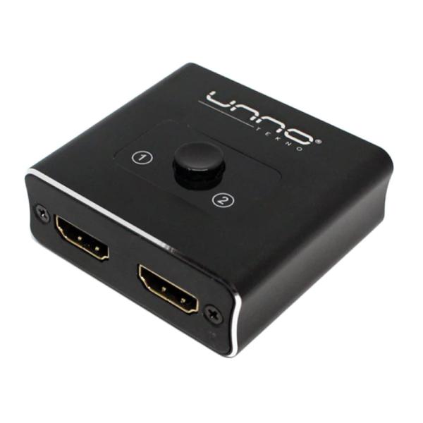 SWITCH UNNO TEKNO HDMI BIDIRECTIONAL HB1201BK NEGRO