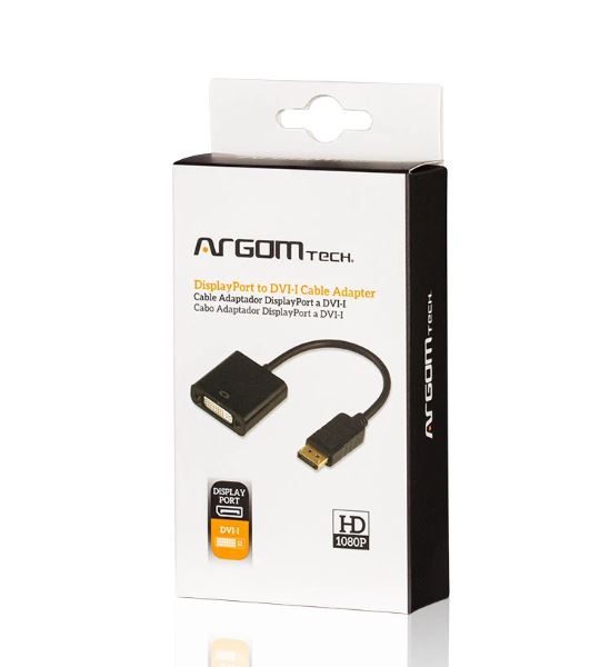 ADAPTADOR ARGOM DISPLAY PORT A DVI 6 PULG/15CM ARG-CB-1322