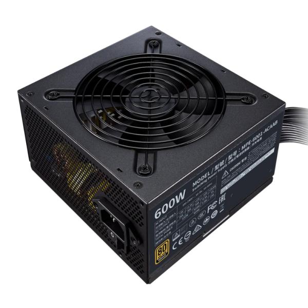 FUENTE DE PODER COOLER MASTER MWE 600 BRONZE V2 600W 80 PLUS GOLD NO MODULAR ATX MPE-6001-ACAAB-US NEGRO