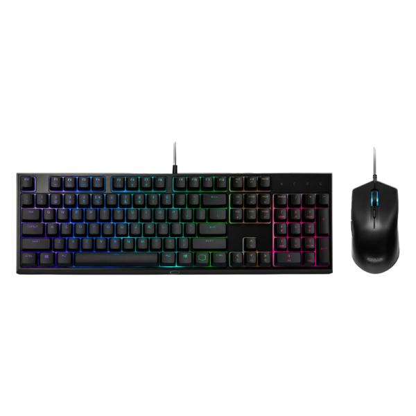 TECLADO Y MOUSE GAMING RGB COOLER MASTER MS111 MEC&Aacute;NICO AL&Aacute;MBRICO USB MS-111-KKMF1-LS NEGRO