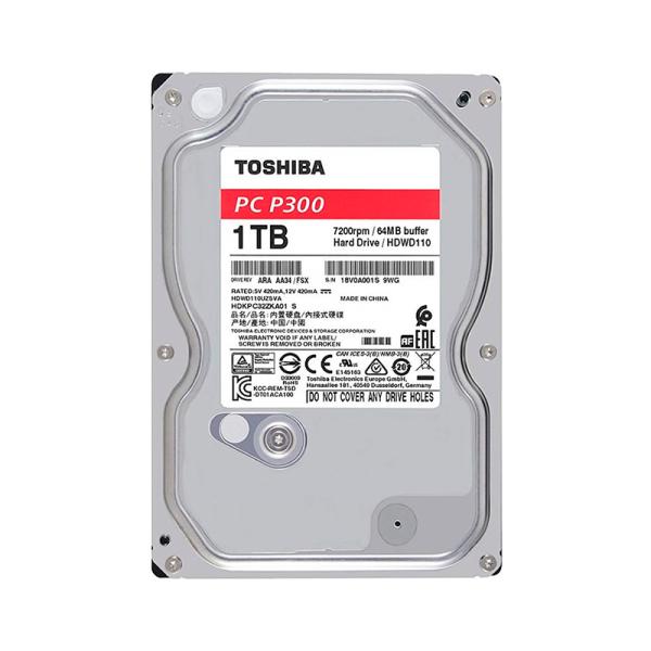HD INTERNO 1TB TOSHIBA P300 HDWD110UZSVA 3.5 PULG SATA III 7200 RPM 64MB CACHE DESKTOP