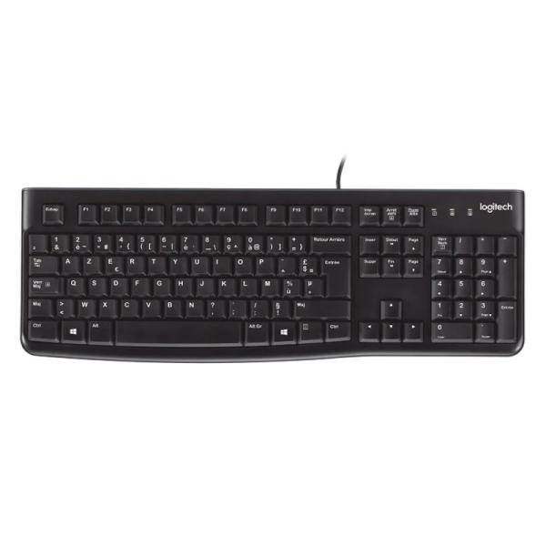 TECLADO LOGITECH K120 CORDED ALÁMBRICO USB INGLÉS 920-002478 NEGRO