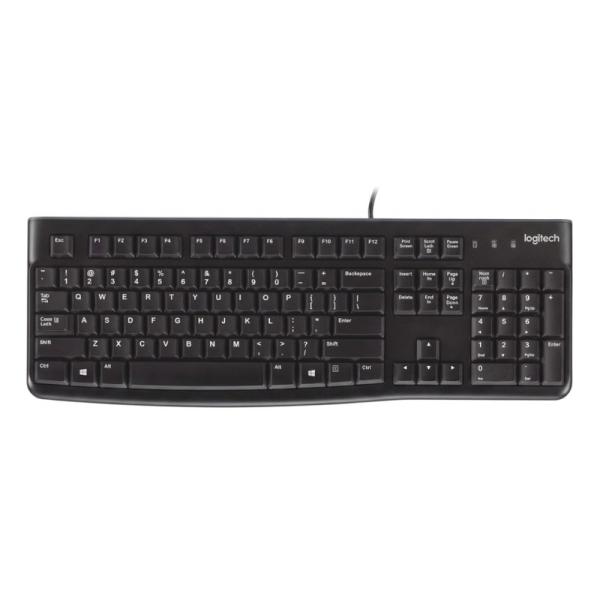 TECLADO LOGITECH K120 CORDED ALÁMBRICO USB INGLÉS 920-002478