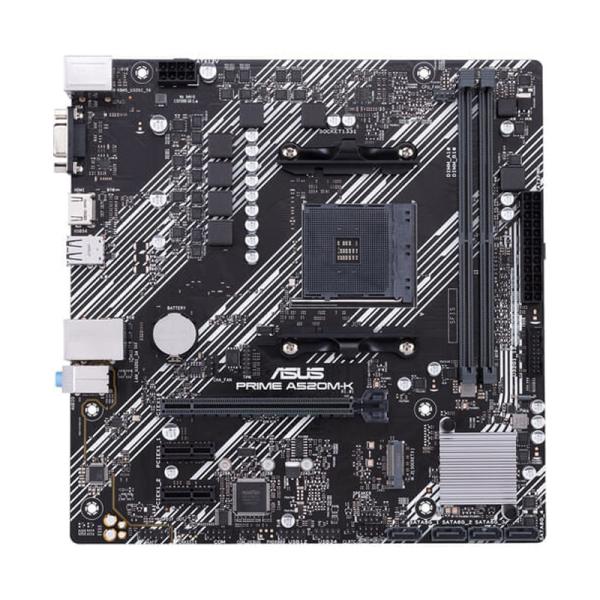 TARJETA MADRE ASUS PRIME A520M-K AM4 DDR4 90MB1500-M0EAY0 NEGRO