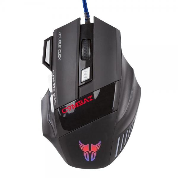 MOUSE GAMING RGB ARGOM COMBAT ALAMBRICO ARG-MS-2042BK Negro