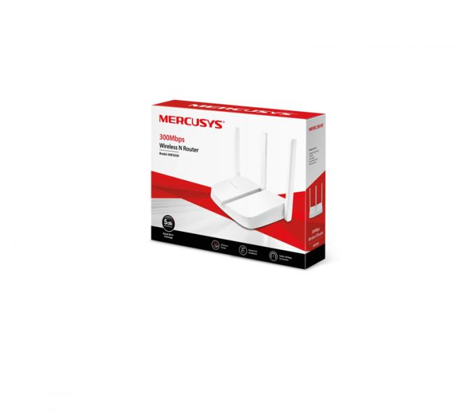ROUTER MERCUSYS MW305R 2.4 GHZ 300 MBPS WIFI 4 PUERTOS WAN / LAN BLANCO
