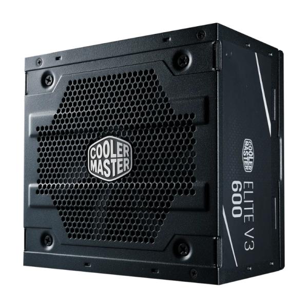 FUENTE DE PODER COOLER MASTER 600 ELITE V3 600W NO MODULAR ATX MPW-6001-ACAAN1-US NEGRO / BLANCO