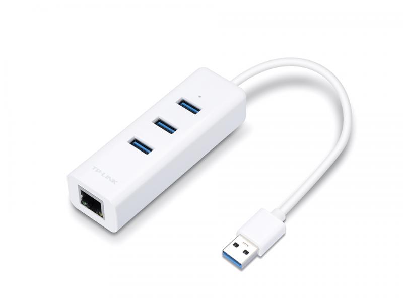 HUB TP LINK USB 3.0 3 PUERTO HUB & GIGABIT ETHERNET UE330(UN)