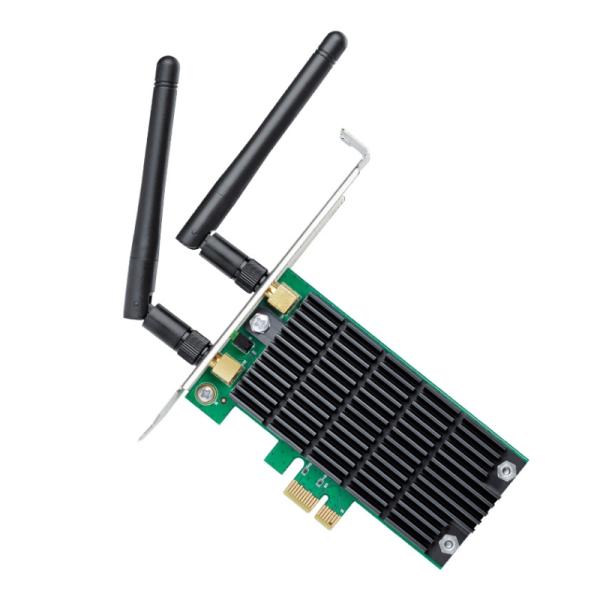 TARJETA DE RED TP LINK ARCHER T4E PCI-E WI-FI 5 DUAL BAND AC1200 2.4 GHZ 5 GHZ NEGRO