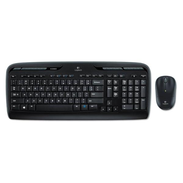 TECLADO LOGITECH MK320 MEMBRANA INAL&Aacute;MBRICO 2.4 GHZ CON RECEPTOR USB INGL&Eacute;S 920-002836 NEGRO