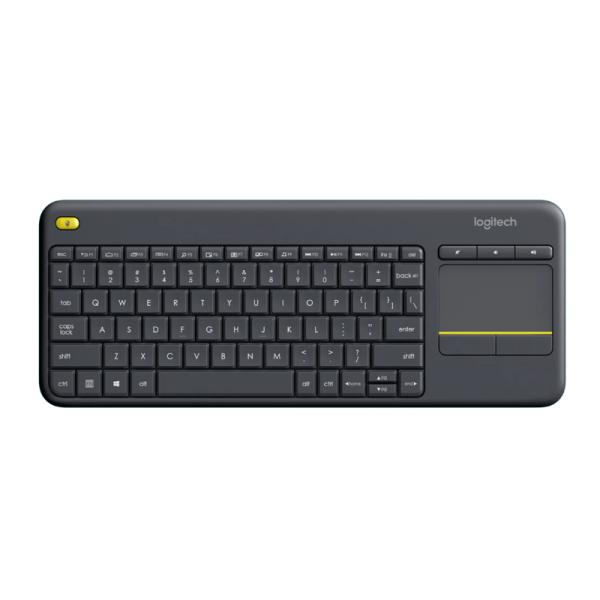 TECLADO LOGITECH K400 PLUS MEMBRANA INALÁMBRICO INGLÉS CON TOUCHPAD INTEGRADO 920-007119 NEGRO