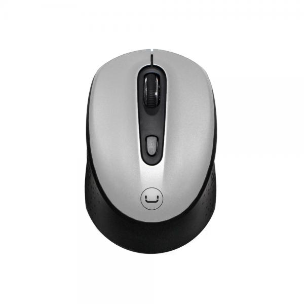 MOUSE UNNO TEKNO CONTOUR INAL&Aacute;MBRICO 2.4 GHZ 1600 DPI MS6528SV PLATEADO
