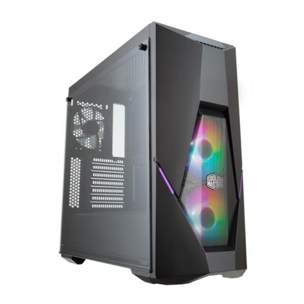 CASE GAMING RGB COOLER MASTER MASTERBOX K500 MID TOWER VENTILADORES 3 DE 140MM Y 1 DE 120MM CON VIDRIO LATERAL Y MALLA FRONTAL MCB-K500D-KGNN-S02 NEGRO