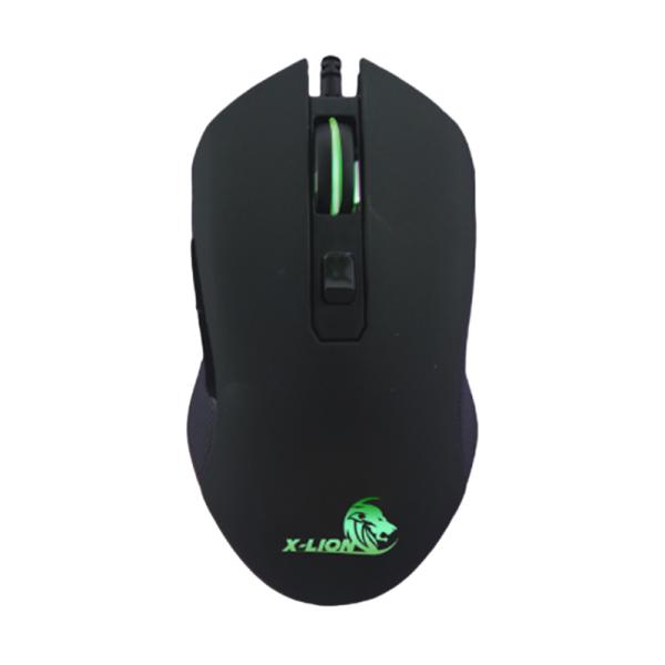MOUSE GAMING X-LION MS-700 AL&Aacute;MBRICO USB 3200 DPI NEGRO