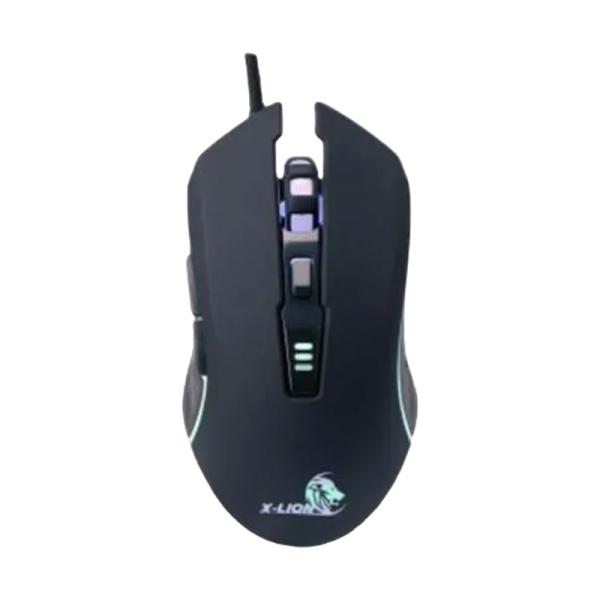 MOUSE GAMING X-LION MS-170 AL&Aacute;MBRICO USB 2400 DPI NEGRO