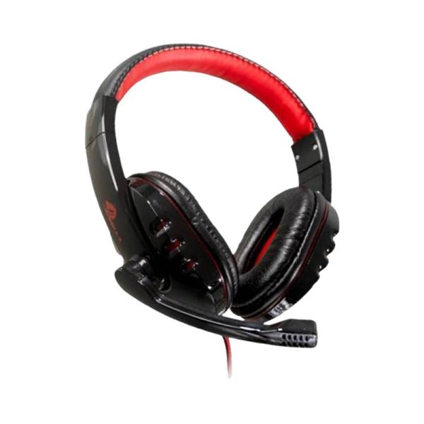 HEADSET GAMING  X-LION CON MICROFONO HP-400 3.5MM+ USB PORT NEGRO / ROJO