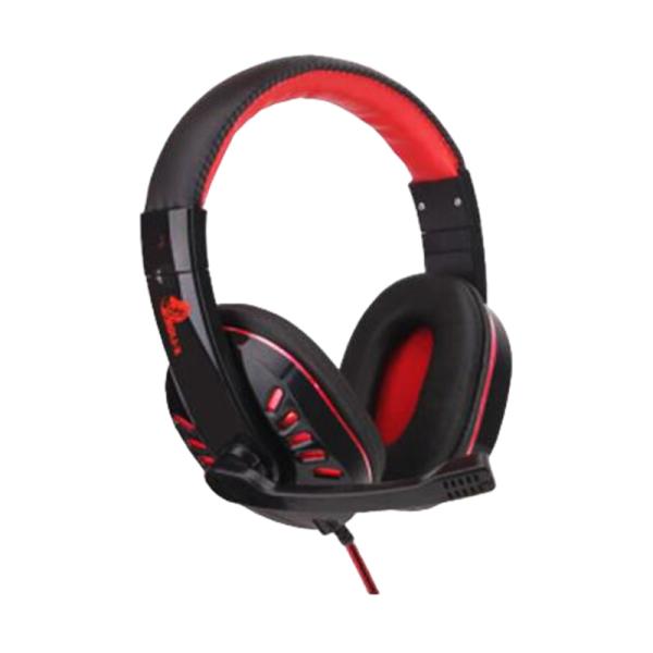 HEADSET GAMING  X-LION CON MICROFONO RED /BLACK HP-600 3.5MM+ USB PORT