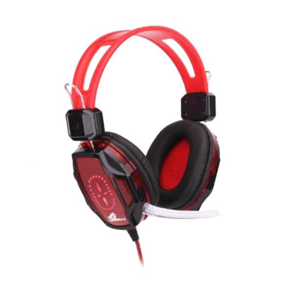 HEADSET GAMING  X-LION CON MICROFONO RED /BLACK HP-900 3.5MM+ USB PORT