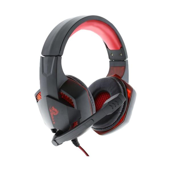 HEADSET GAMING  X-LION CON MICROFONO RED /BLACK HP-110 3.5MM+ USB PORT
