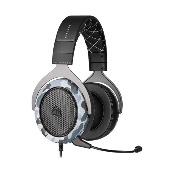HEADSET GAMING CORSAIR HS60 HAPTIC AL&Aacute;MBRICO USB CA-9011225-NA GRIS