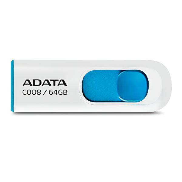 MEMORIA USB 64GB ADATA AC008 USB-A 2.0 AC008-64G-RWE
