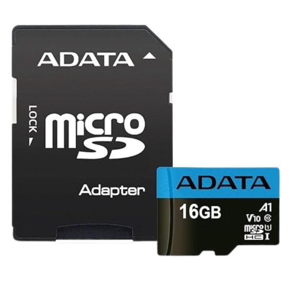 MEMORIA MICRO SDHC 16GB ADATA AUSDH16GUICL10A1-RA1 CLASE 10 100 MB/S / 25 MB/S PARA SMARTPHONES, TABLETS Y C&Aacute;MARAS