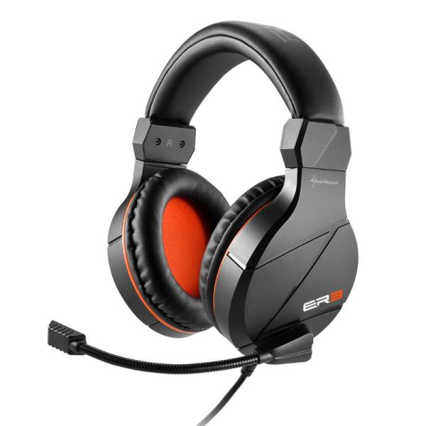 HEADSET GAMING SHARKOON RUSH ER3 AL&Aacute;MBRICO 3.5MM 4044951021697 NEGRO / ROJO