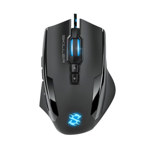 MOUSE GAMING RGB SHARKOON SKILLER SGM1 AL&Aacute;MBRICO USB 10800 DPI 4044951018963 NEGRO