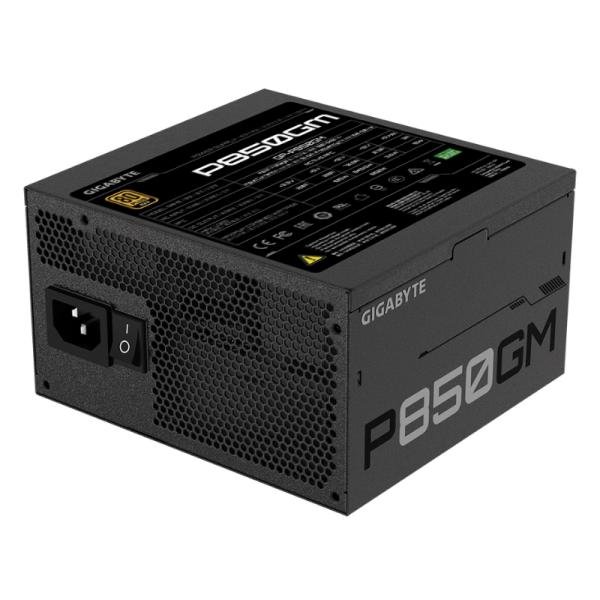 FUENTE DE PODER GIGABYTE P850GM 850W 80 PLUS GOLD FULL MODULAR ATX NEGRO