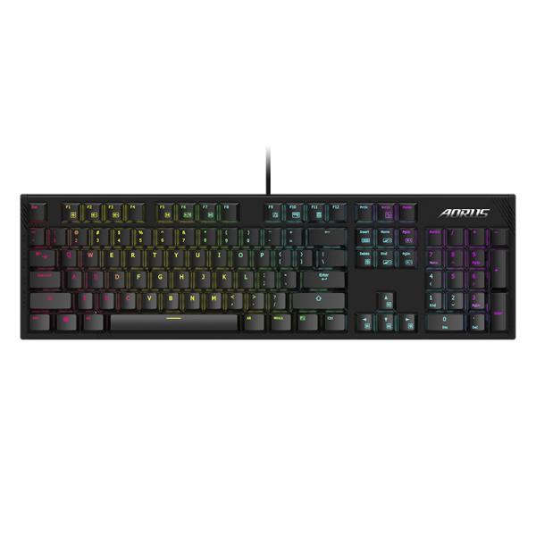 TECLADO GAMING RGB GIGABYTE AORUS K1 MEC&Aacute;NICO AL&Aacute;MBRICO USB INGL&Eacute;S SWITCH ROJO GK-AORUS K1 NEGRO